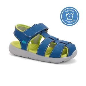 See Kai Run Navy & Lime Green Sandal